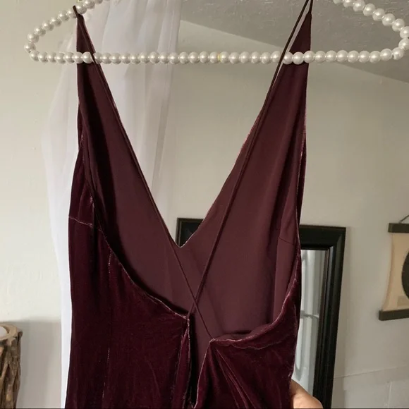 Dion Lee Fine Line Velvet Hi-low Cocktail Dress